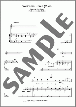 Welcome Home (Vivre)(Peters & Lee) 楽譜 その他 ダウンロード