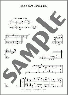 Finale From Sonata In D(Franz Joseph Haydn) 楽譜 ピアノ（ソロ） ダウンロード