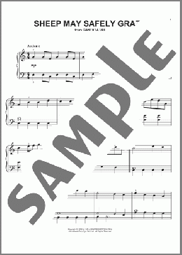 Sheep May Safely Graze(Johann Sebastian Bach) 楽譜 ピアノ（ソロ） ダウンロード