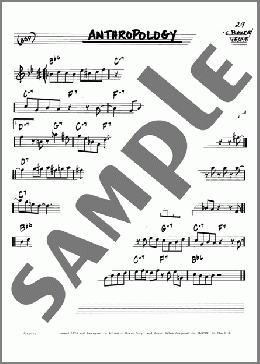 Anthropology(Charlie Parker/Dizzy Gillespie) 楽譜 その他 ダウンロード