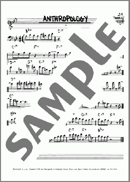Anthropology(Charlie Parker/Dizzy Gillespie) 楽譜 その他 ダウンロード