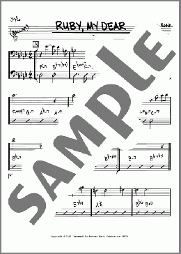 Ruby, My Dear(Thelonious Monk) 楽譜 その他 ダウンロード