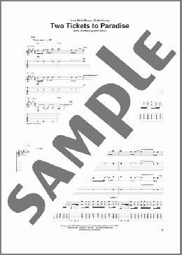 Two Tickets To Paradise(Eddie Money) 楽譜 ギター（ソロ） ダウンロード