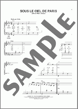 Under Paris Skies(Kim Gannon) 楽譜 その他 ダウンロード