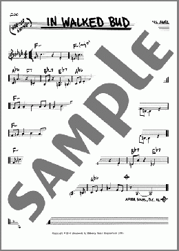 In Walked Bud(Thelonious Monk) 楽譜 その他 ダウンロード