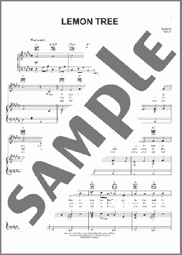 Lemon Tree(Trini Lopez/Peter, Paul & Mary) 楽譜 ピアノ & ボーカル & ギター ダウンロード