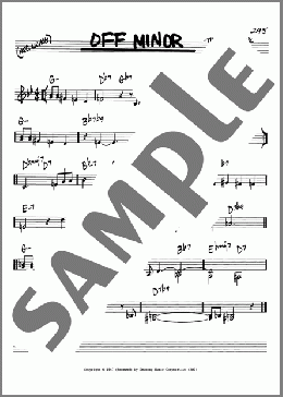 Off Minor(Thelonious Monk) 楽譜 その他 ダウンロード
