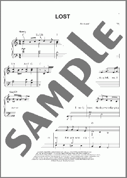 Lost(Michael Buble) 楽譜 ピアノ（ソロ） ダウンロード