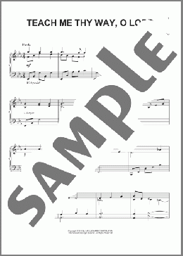 Teach Me Thy Way, O Lord(B. Mansell Ramsey) 楽譜 ピアノ（ソロ） ダウンロード