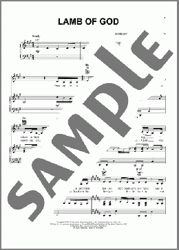 Lamb Of God(Nicole C. Mullen) 楽譜 ピアノ & ボーカル & ギター ダウンロード