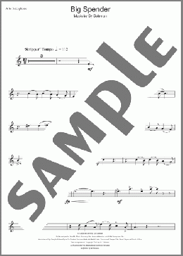Big Spender(Cy Coleman) 楽譜 その他 ダウンロード