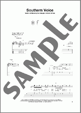 Southern Voice(Tim McGraw) 楽譜 ギター（ソロ） ダウンロード