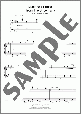 Music Box Dance(Howard Blake/The Snowman (Movie)) 楽譜 ピアノ（ソロ） ダウンロード