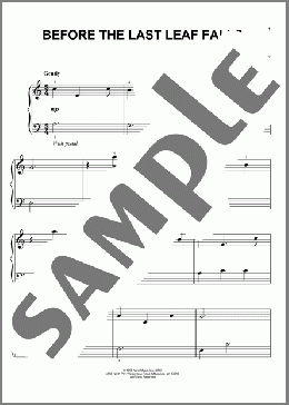 Before The Last Leaf Falls(David Lanz) 楽譜 ピアノ（ソロ） ダウンロード