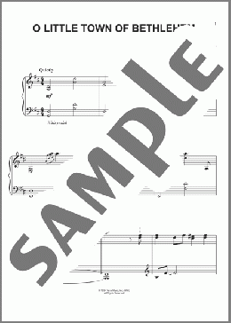 O Little Town Of Bethlehem(David Lanz) 楽譜 ピアノ（ソロ） ダウンロード