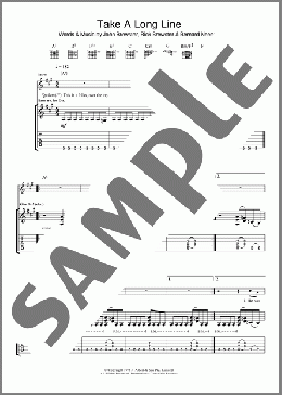 Take A Long Line(The Angels) 楽譜 ギター（ソロ） ダウンロード