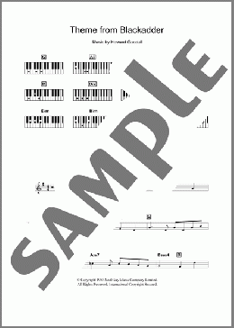 Theme From Blackadder(Howard Goodall) 楽譜 ピアノ（歌詞 & コード） ダウンロード