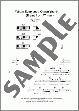 Where Everybody Knows Your Name(Gary Portnoy) 楽譜 ピアノ（歌詞 & コード） ダウンロード