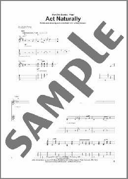 Act Naturally(Buck Owens/The Beatles/Johnny Russell) 楽譜 ギター（ソロ） ダウンロード
