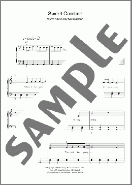 Sweet Caroline(Neil Diamond/Glee (TV Series)/Glee Cast) 楽譜 ピアノ（ソロ） ダウンロード