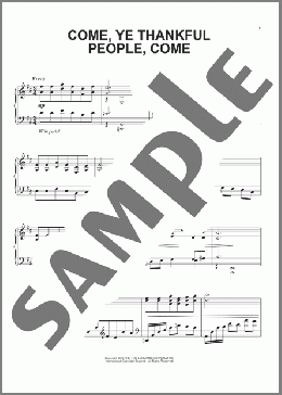 Come, Ye Thankful People, Come(Henry Alford and George Job Elvey) 楽譜 ピアノ（ソロ） ダウンロード