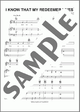 I Know That My Redeemer Lives(Samuel Medley) 楽譜 ピアノ & ボーカル & ギター ダウンロード