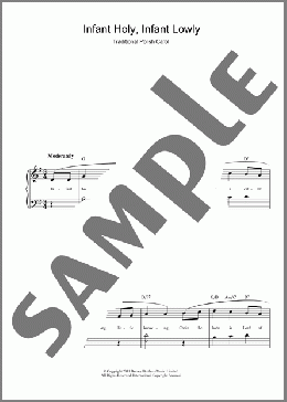 Infant Holy, Infant Lowly(Traditional Polish Carol) 楽譜 ピアノ（ソロ） ダウンロード