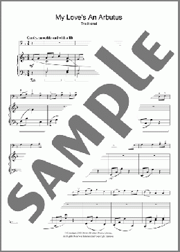 My Love's An Arbutus(Traditional) 楽譜 その他 ダウンロード