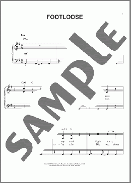 Footloose(Tom Snow/Kenny Loggins/Dean Pitchford/Footloose (Musical)) 楽譜 ピアノ（ソロ） ダウンロード