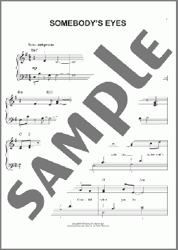 Somebody's Eyes(Tom Snow/Dean Pitchford/Footloose (Musical)) 楽譜 ピアノ（ソロ） ダウンロード