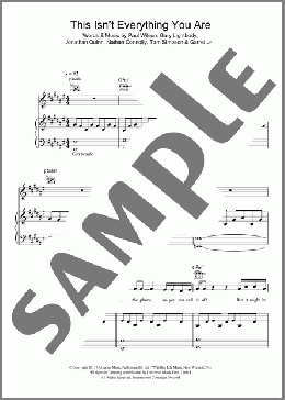 This Isn't Everything You Are(Snow Patrol) 楽譜 その他 ダウンロード