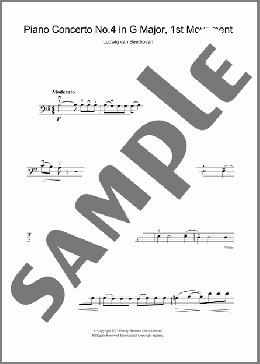 Piano Concerto No.4 In G Major, First Movement(Ludwig van Beethoven) 楽譜 その他 ダウンロード