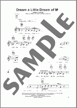 Dream A Little Dream Of Me(The Mamas & The Papas) 楽譜 ウクレレ（弾き語り） ダウンロード