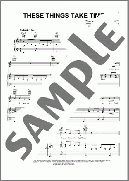 These Things Take Time(Sanctus Real) 楽譜 ピアノ & ボーカル & ギター ダウンロード