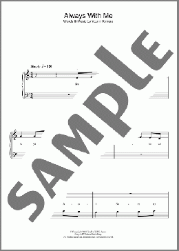 Always With Me(Youmi Kimura) 楽譜 ピアノ（ソロ） ダウンロード