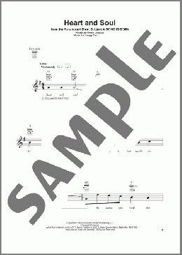 Heart And Soul(Hoagy Carmichael) 楽譜 ウクレレ（弾き語り） ダウンロード