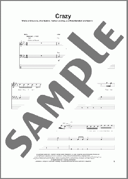 Crazy(Gnarls Barkley) 楽譜 ベース ダウンロード