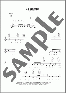 La Bamba(Ritchie Valens) 楽譜 ウクレレ（弾き語り） ダウンロード
