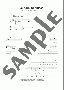 Guitars, Cadillacs(Dwight Yoakam) 楽譜 ギタースコア ダウンロード