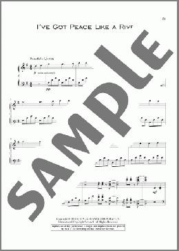 I've Got Peace Like A River(Traditional) 楽譜 ピアノ（ソロ） ダウンロード