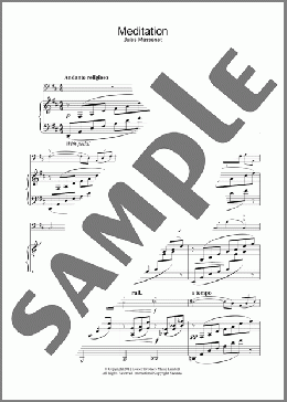 Meditation(Jules Massenet) 楽譜 ピアノ & ボーカル ダウンロード