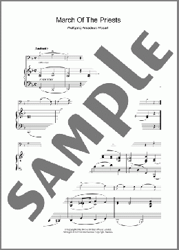 March Of The Priests(Wolfgang Amadeus Mozart) 楽譜 その他 ダウンロード