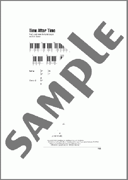 Time After Time(Cyndi Lauper) 楽譜 ピアノ（歌詞 & コード） ダウンロード