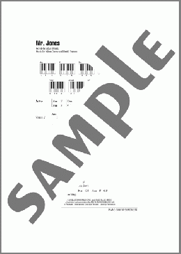 Mr. Jones(Counting Crows) 楽譜 ピアノ（歌詞 & コード） ダウンロード
