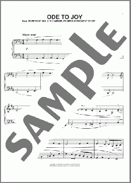 Ode To Joy (from Immortal Beloved) (arr. Phillip Keveren)(Ludwig Van Beethoven) 楽譜 ピアノ（ソロ） ダウンロード