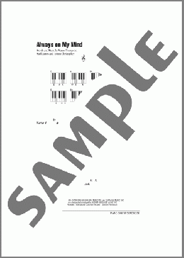 Always On My Mind(Willie Nelson) 楽譜 ピアノ（歌詞 & コード） ダウンロード