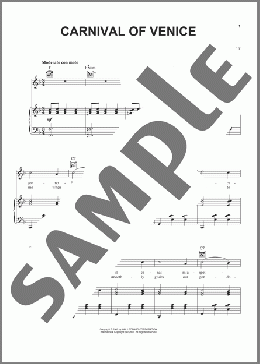 Carnival Of Venice(Julius Benedict) 楽譜 ピアノ & ボーカル & ギター ダウンロード