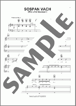 Sospan Vach (The Little Saucepan)(Welsh Folksong) 楽譜 ピアノ & ボーカル & ギター ダウンロード