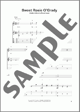 Sweet Rosie O'Grady(Maude Nugent) 楽譜 ギター（その他） ダウンロード