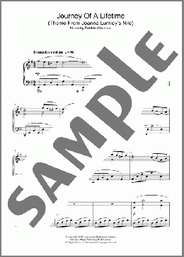 Journey Of A Lifetime (Theme From Joanna Lumley's Nile)(Debbie Wiseman) 楽譜 ピアノ（ソロ） ダウンロード